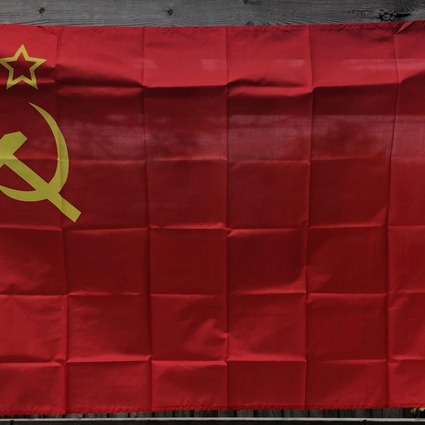 USSR CCCP Soviet flag ww2 Russia war Ukraine communist Polyester flag 150 x 90cm 5x3 feet ft