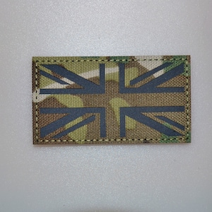 Laser cut cordura United Kingdom UK Union Jack Flag Camo Tactical Patch Morale Badge ir vest helmet Police Army force reflective camouflaged