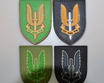 thumbnail interactive-video image 1 of British SAS Morale Patch – Tactical Military Army Badge With Hook & Loop Flag 1 of 5