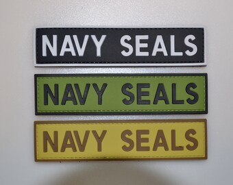 NAVYSEALS force combat tab PVC patch swat tactical patrol Morale Police rubber uniform border United States Navy Sea, Air, and Land