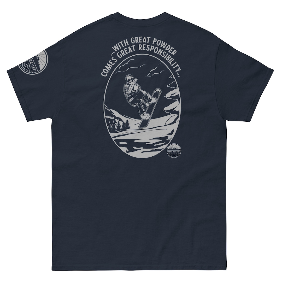 Snowboarders Unisex Tshirt Front, Back & Sleeve Printed Ride in Style