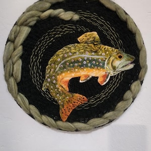Brook Trout Weaving Wall Hanging