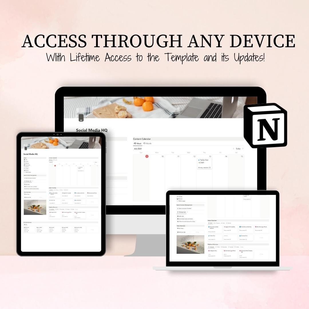 Notion Template Social Media Content Planner Notion Dashboard Notion Notion Template Social Media Content Planner Notion Dashboard Notion