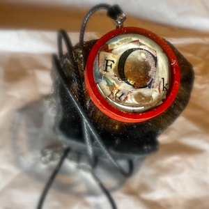 Bad Word Fuck Vidro Cabochão colagem pingente colar Fita washi reciclada metais mistos Boho a palavra f, palavrões