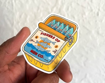 Sardines Fishers Of Men Sticker | Holy Spirit | Bible Stickers | Faith Stickers | Jesus | God | Journal Stickers | Christian Sticker