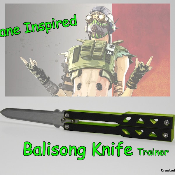 Personalisierter Balisong Butterfly Messer Trainer