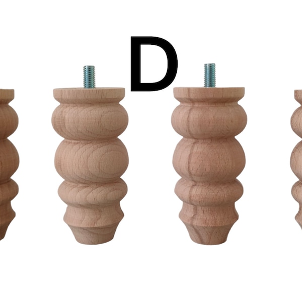 Pieds de meuble pied de table 4 x 10 cm D bois hêtrePieds de meuble pieds de meuble en bois massif pieds droits en bois pieds de meuble droits en hêtre brut pieds de table