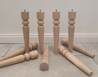 4x Pieds De Meubles Pieds D'armoire En Bois Pieds De Canapé En Pin Massif Pieds De Meubles Ronds H : 5 Cm - France