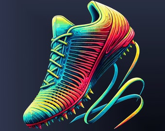 Psychedelic Track And Field Png, Spike Shoe - Running Spikes Cross Country Svg