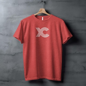 Retro Cross Country Shirt, Running tee with XC Lines Run Shirt