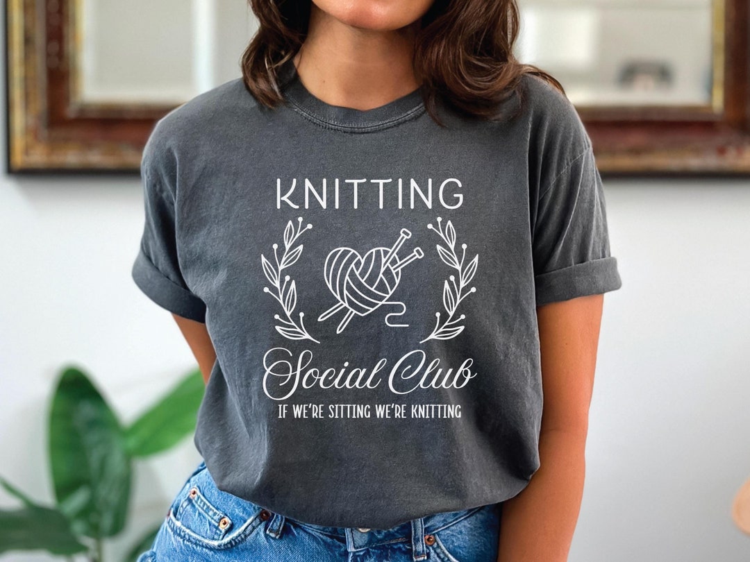 Funny Knitting T-shirt, Knitter Comfort Colors® Tee, If I'm Sitting I'm ...