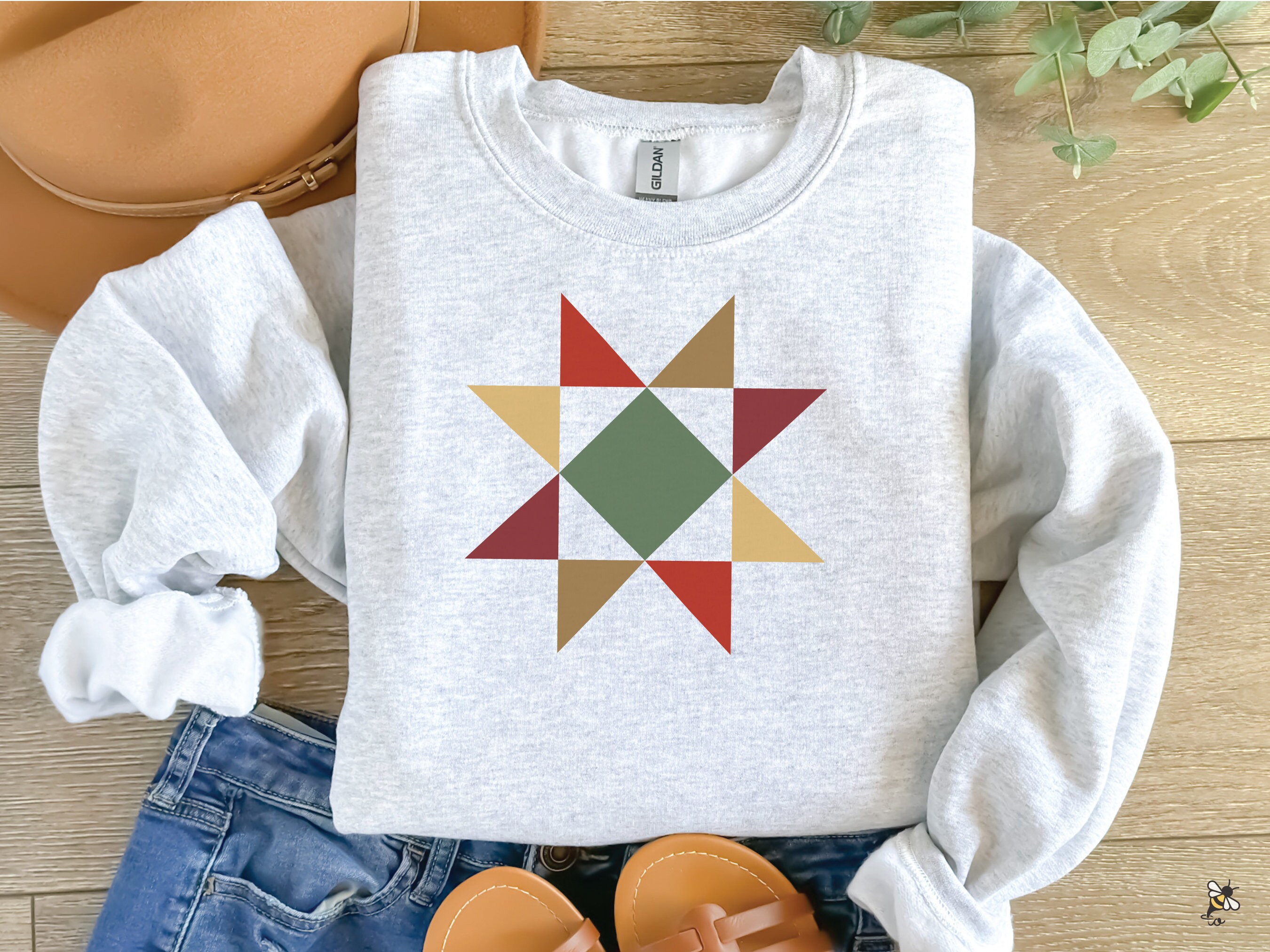 Star Handmade Quilted Sweatshirt main image 1