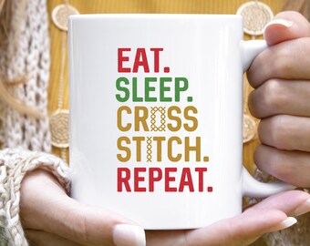 Cross Stitch Mug, Stitching Mug, Cross Stitching Gifts, Funny Stitching Mug, Cross Stitch Lover Gifts for Her, Crafty Gift for Her