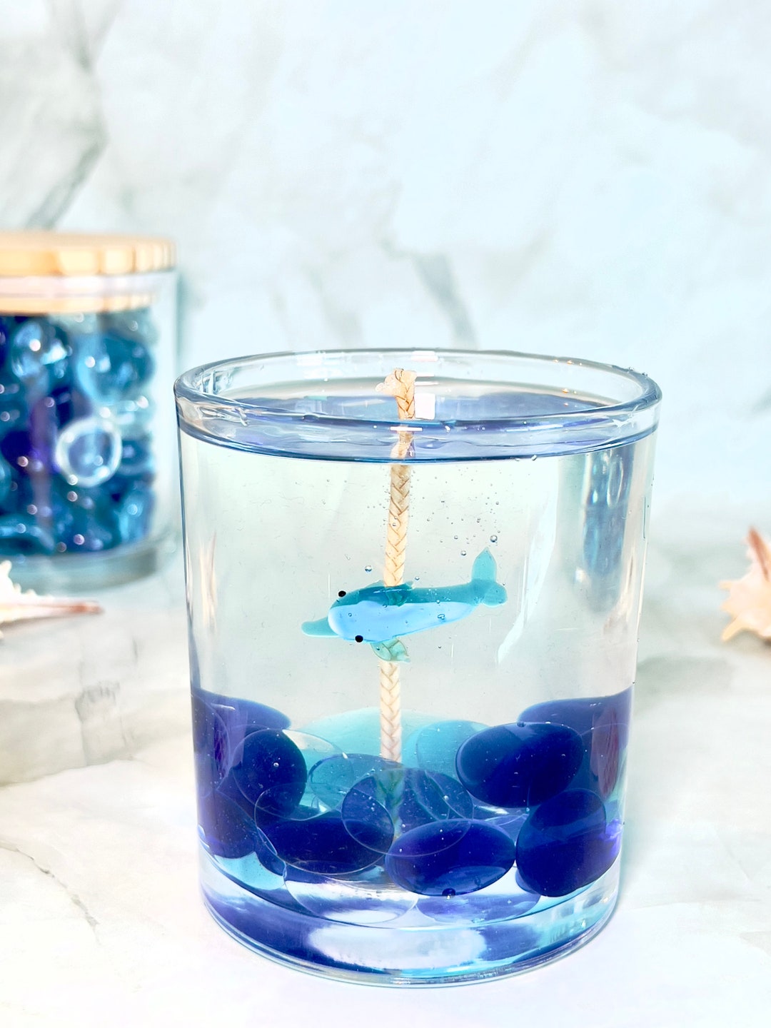 Dolphin Gel Candle, Aromatherapy Candles, Jelly Wax Candle, Scented Candle, Home Decor Candle
