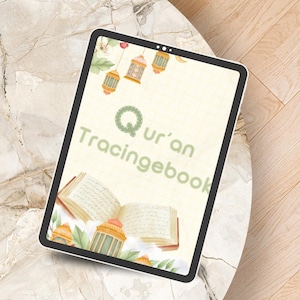 Printable Quran Tracing Workbook | Islamic Learning & Calligraphy Practice | sen via google drive| easy for print