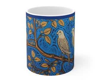 Ethnic Parrot | Boho Print | Gifts for Her | Gifts for Him | Microwave Safe | Dishwasher Safe | Ceramic Mug 11oz