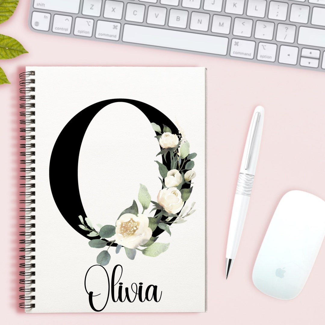 Custom Monogram Notebook, Monogram Notebook, Custom Journals, Monogram Journals, Personalized