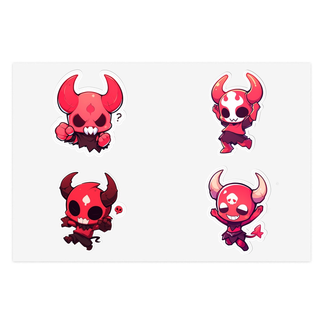 Cute Devil Vinyl Sticker Sheets - Etsy
