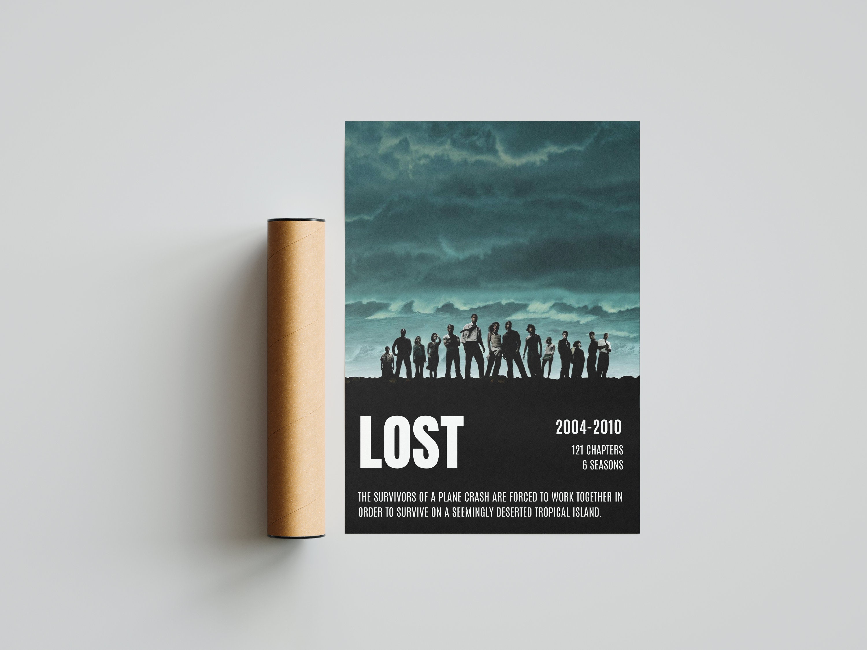 Lost Tv Series Poster Digital Printable Product - Wall Art Print - A3 ...