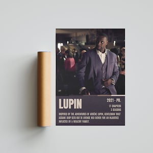 Lupin Poster Digital Printable Product - Wall Art Print - A3 - A4 - A5 - 29.7 x 42.0 cm