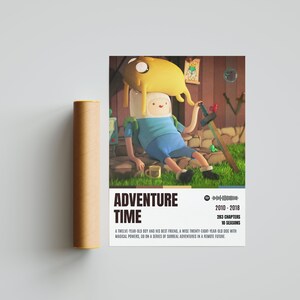 Adventure Time Finn & Jack Poster Digital Printable Product - Wall Art - A3 - A4 - A5 - 29.7 x 42.0 cm