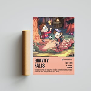 Gravity Falls Poster Digital Printable Product - Wall Art - A3 - A4 - A5 - 29.7 x 42.0 cm