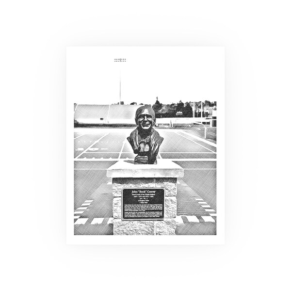 Coach Buck Cravey Bust Satin and Archival Matte Posters