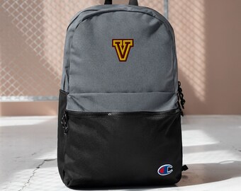 Maroon & Gold "V" bestickter Champion-Rucksack