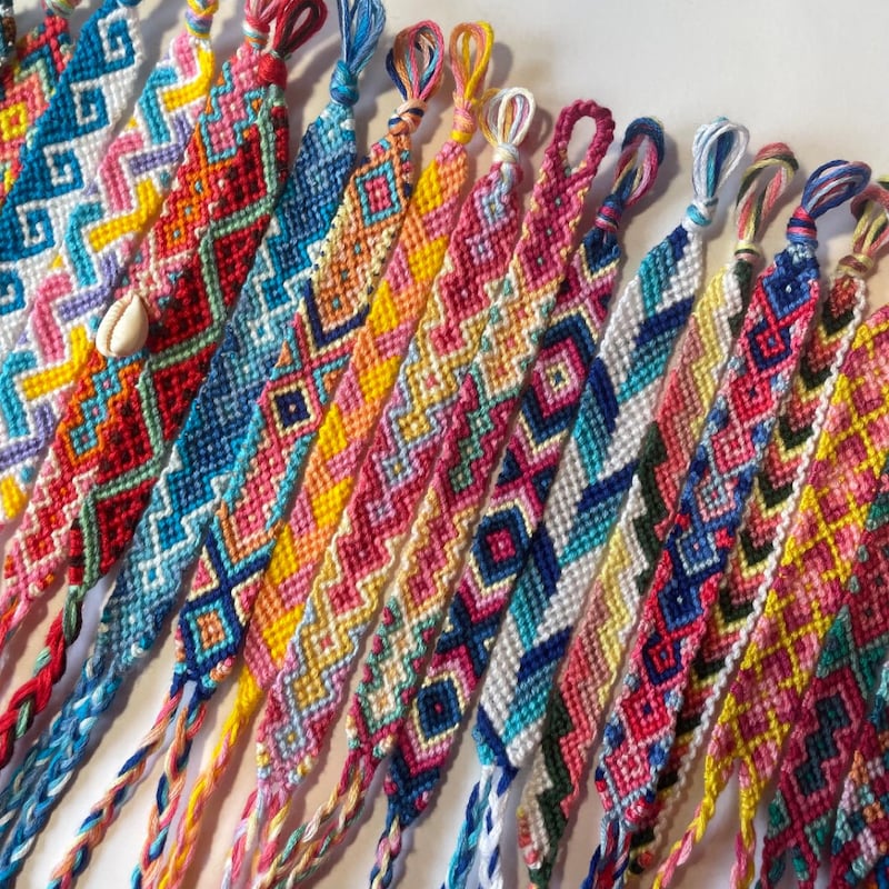 Cute Beaded String Bracelet - Etsy