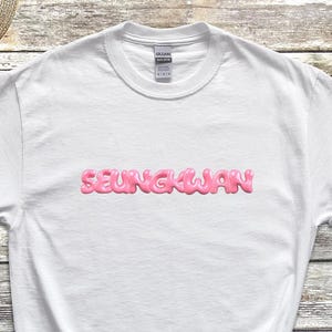 SVT Seungkwan Tshirt, Seventeen Funny Tee, Shirt for Carats, Bubble Letter Kpop Merch, Boo Seungkwan Bias, Boosadans