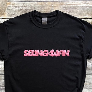 SVT Seungkwan Tshirt, Seventeen Funny Tee, Shirt for Carats, Bubble Letter Kpop Merch, Boo Seungkwan Bias