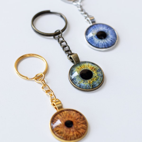 Eye Keychain, Eyeball Keychain, Eye Jewelry