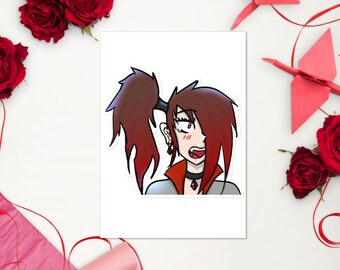 Pog Rose Sticker, Larger