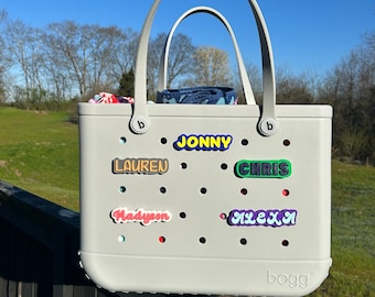 Customized Name Bogg Bag Charm, Personalized Bag Charm, Bogg Bag Accessories, Bag Charms
