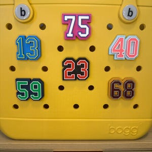 Personalized Bogg Bag Player Number Charm for Bogg Bag – Team Mom Accessory