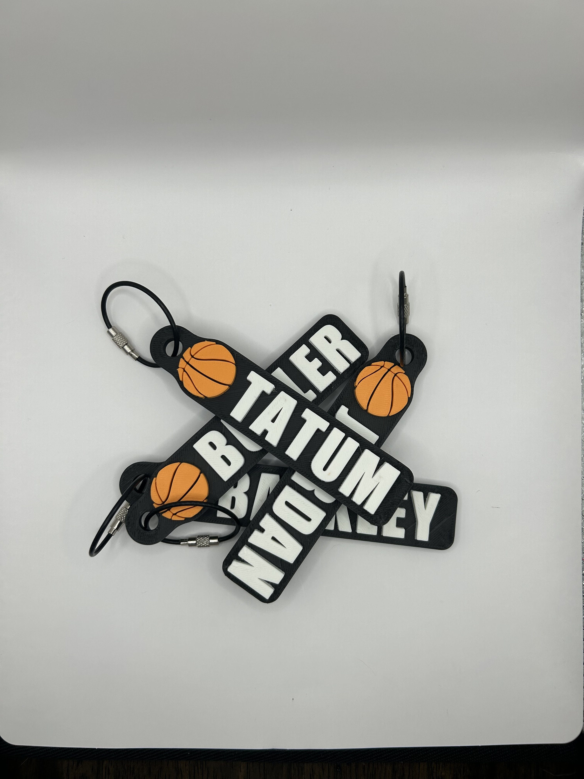 Personalized Basketball Bag Tag, Backpack Tags, 3D Printed Keychain