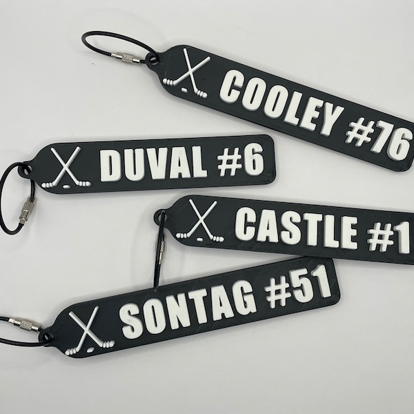 Hockey Keychain Etsy