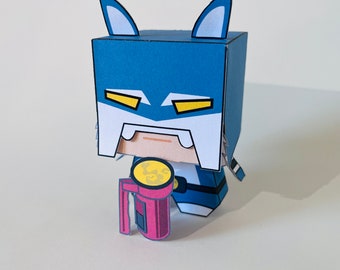 Toy paper Wolf Man(2nd Version) | craft figurine | Digital Print Download | A4, letter, Kids, DIY