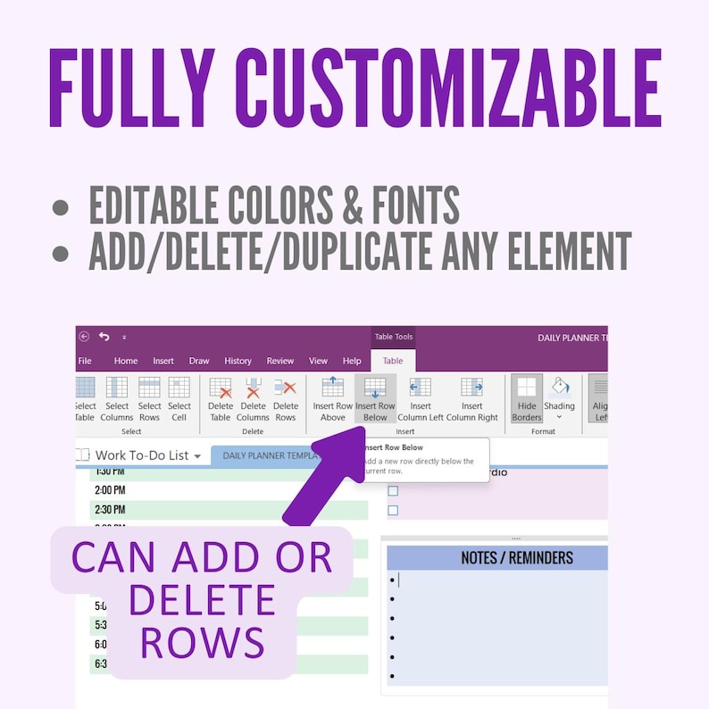 Onenote Daily Planner Template, Colorful Minimalist Digital Planner ...