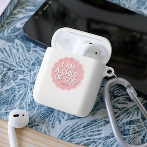Christian AirPods and AirPods Pro Case Cover | Bible Verse Case for Apple Air Pods Case | I Am a Child of God AirPods Case