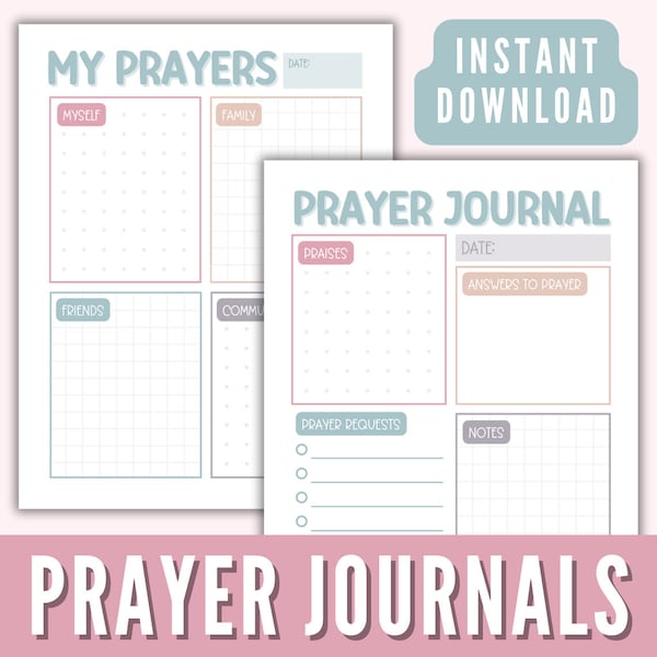 Prayer Journal Printable - Etsy