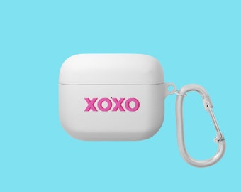 Preppy AirPods and AirPods Pro Case Cover | Chic XOXO Pink Case | Cute Gift for Bridesmaid | Gift for Girlfriend | Preppy Gift