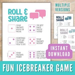 Fun Icebreaker Game Printable, Get to Know You Team Building Activity, Conversation Starter Game, Icebreaker Activity for Kids & Adults