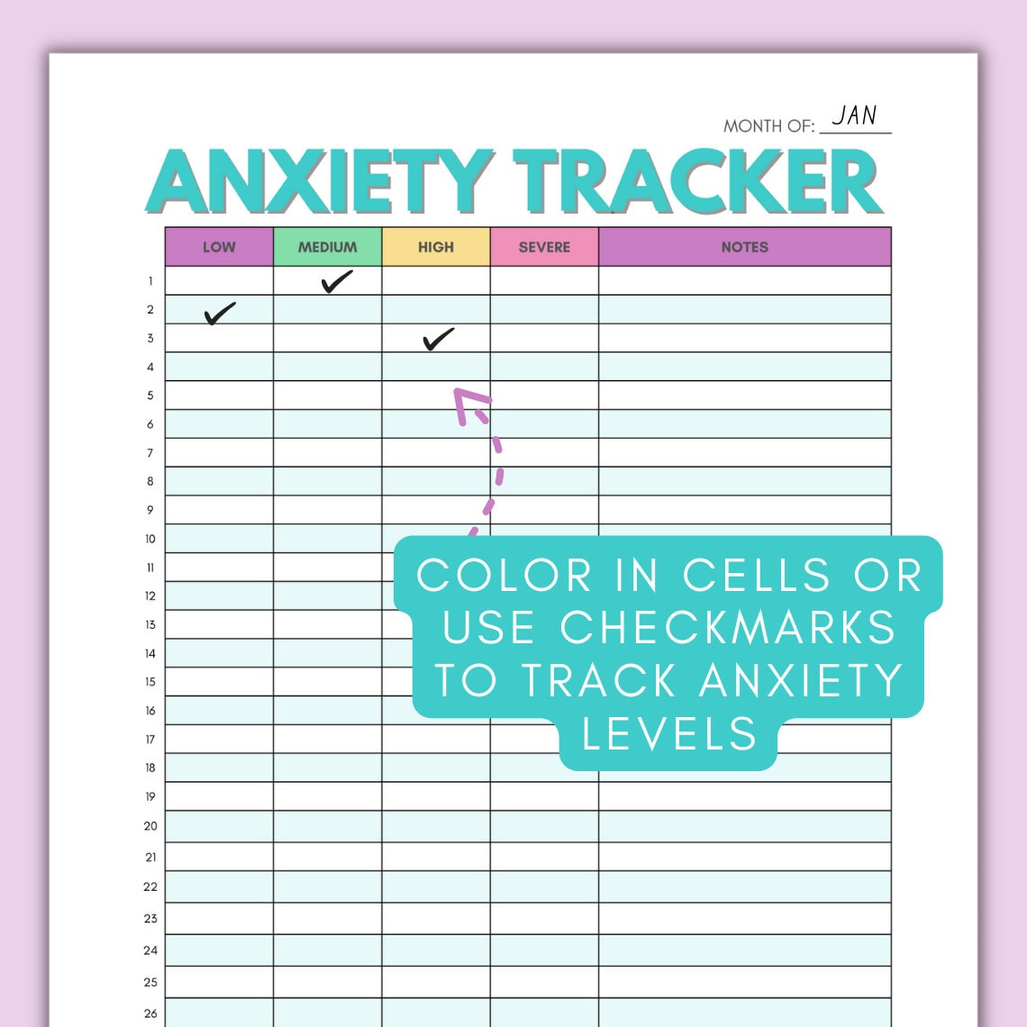 Anxiety Tracker Printable Template Mental Health Log Daily Stress Log anxiety-tracker-printable-template-mental-health-log-daily-stress-log