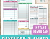 Biweekly Budget Planner Printable, Editable Paycheck Planner Template, Paycheck Budget Tracker, Finance Planner, Zero Based Budget download