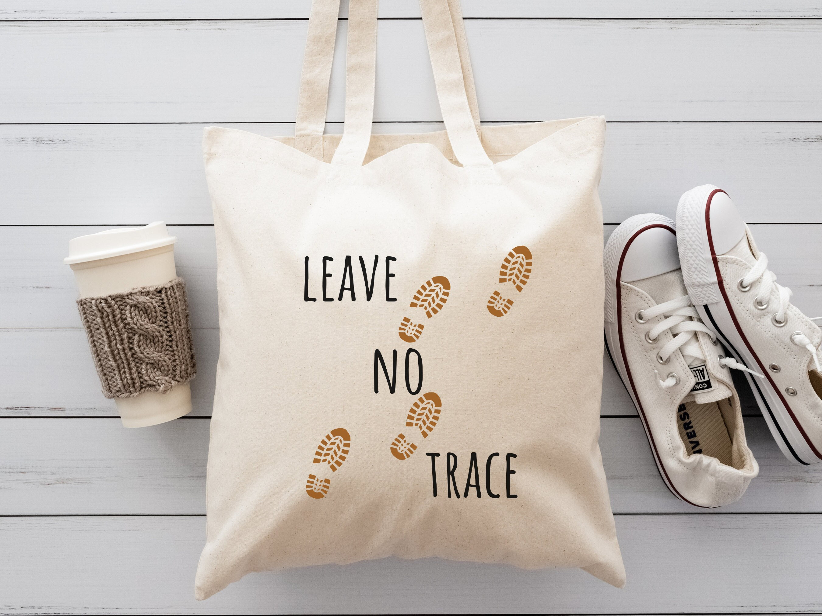 Hiking Tote Bag | Hiking Gift | Gift for Hikers | Leave No Trace | Tote