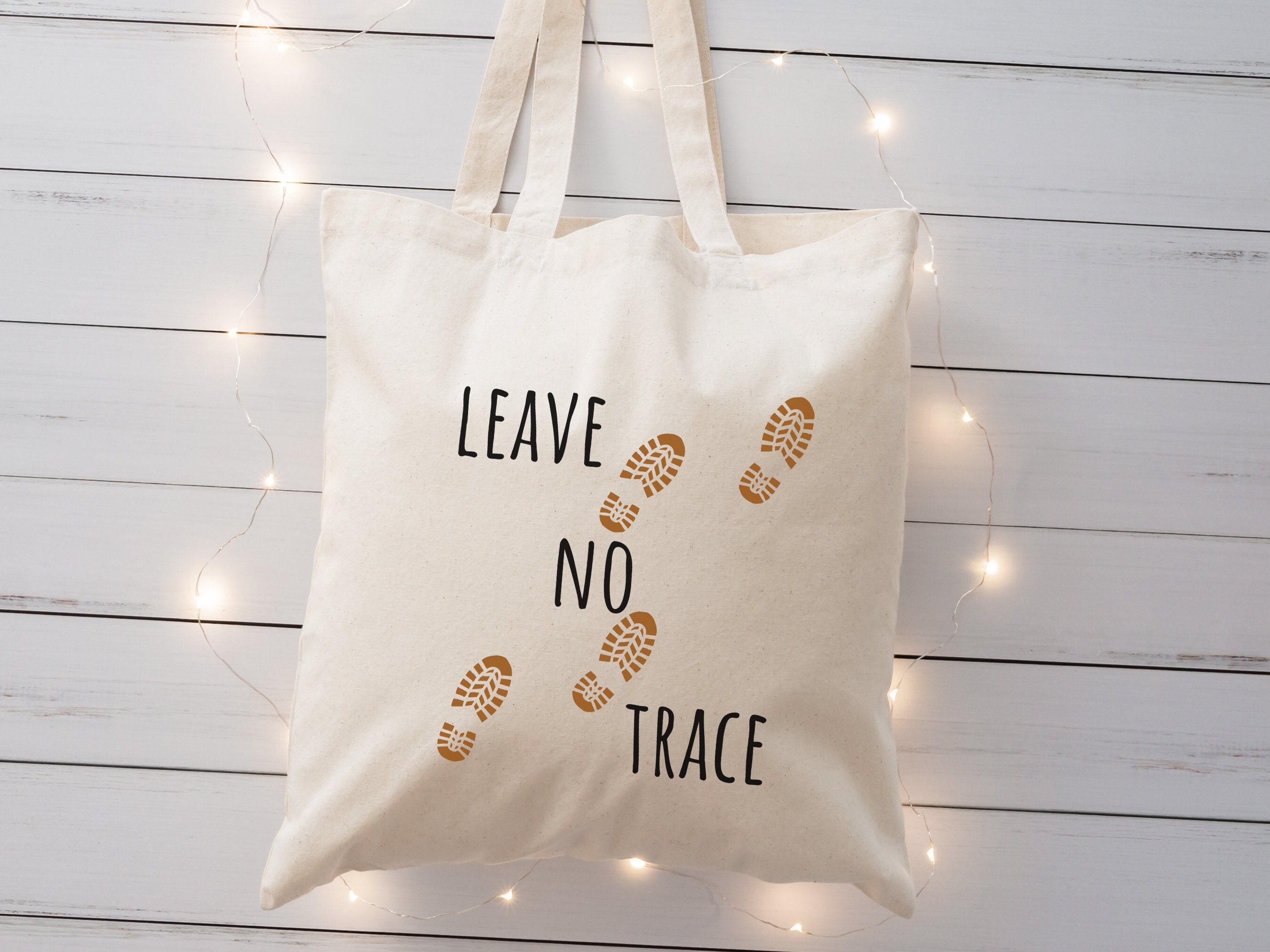 Hiking Tote Bag | Hiking Gift | Gift for Hikers | Leave No Trace | Tote