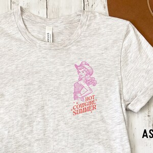 Hot Cowgirl Summer | Cute Cowgirl T Shirt | Funny Tee | Millennial Gift | Cute Summer Shirt For Women | Hot Girl Summer