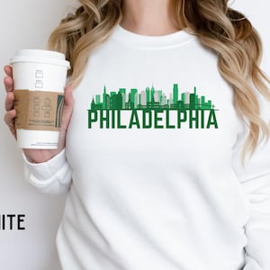 Felpa girocollo Philadelphia / Eagles / Felpa da football / Go Birds / Tifoso degli Birds / Regalo per i tifosi sportivi di Philadelphia / Stagione di football