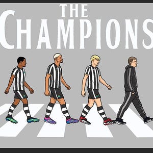 Newcastle Meister Illustration - Aufkleber in hoher Qualität für den Druck